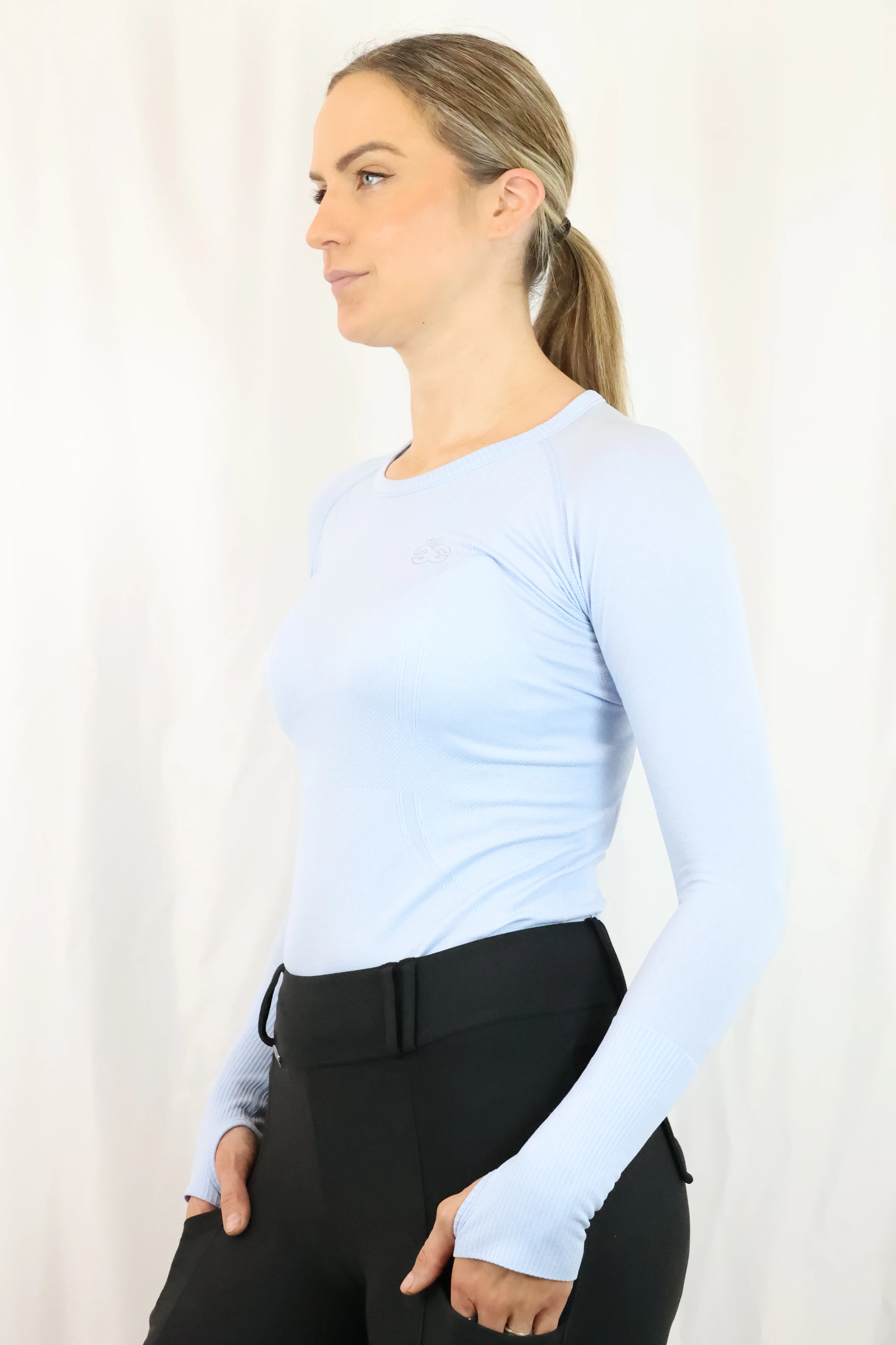 Molly Seamless Training Top - Baby Blue - Image 4