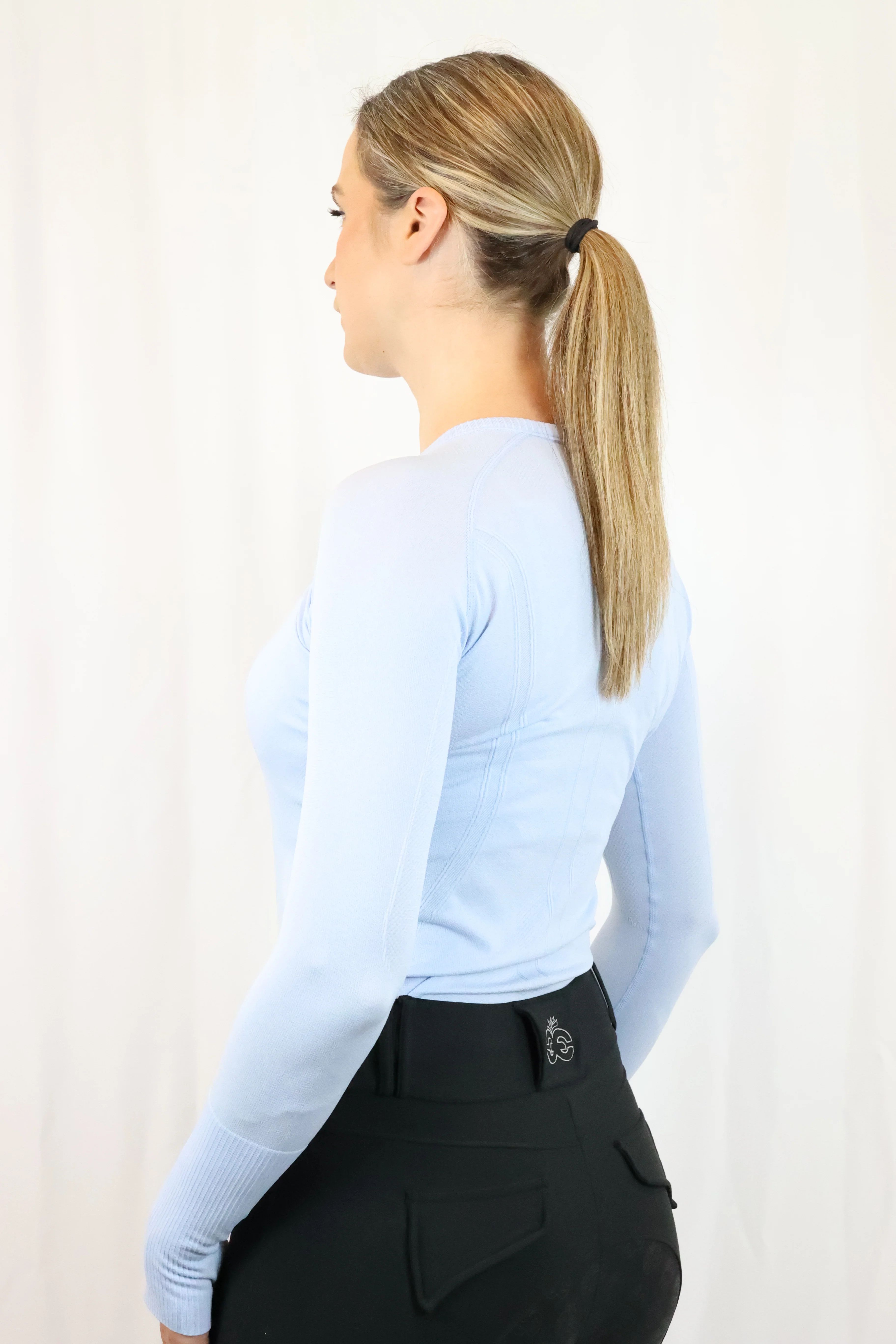 Molly Seamless Training Top - Baby Blue - Image 6