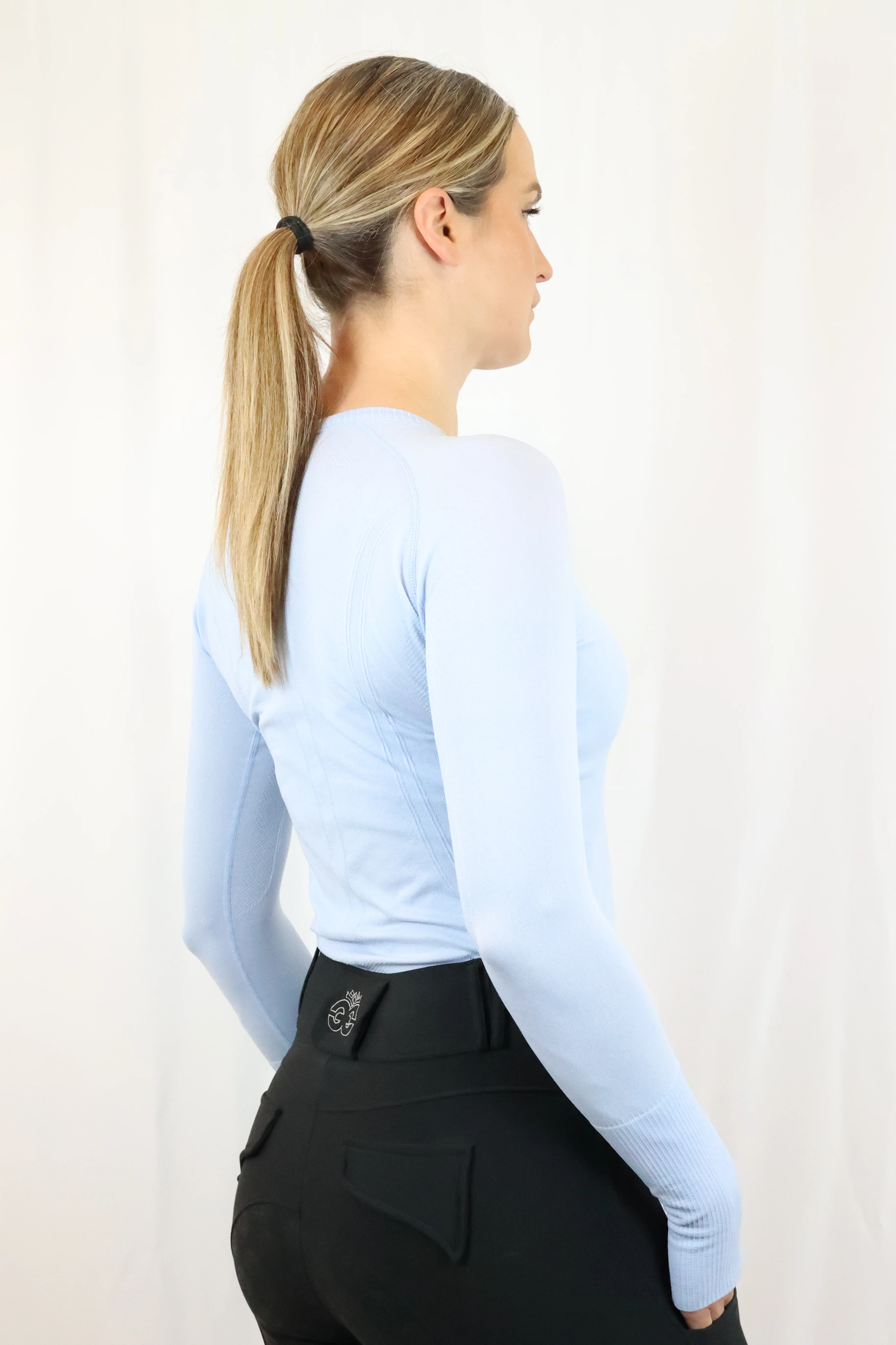 Molly Seamless Training Top - Baby Blue - Image 7