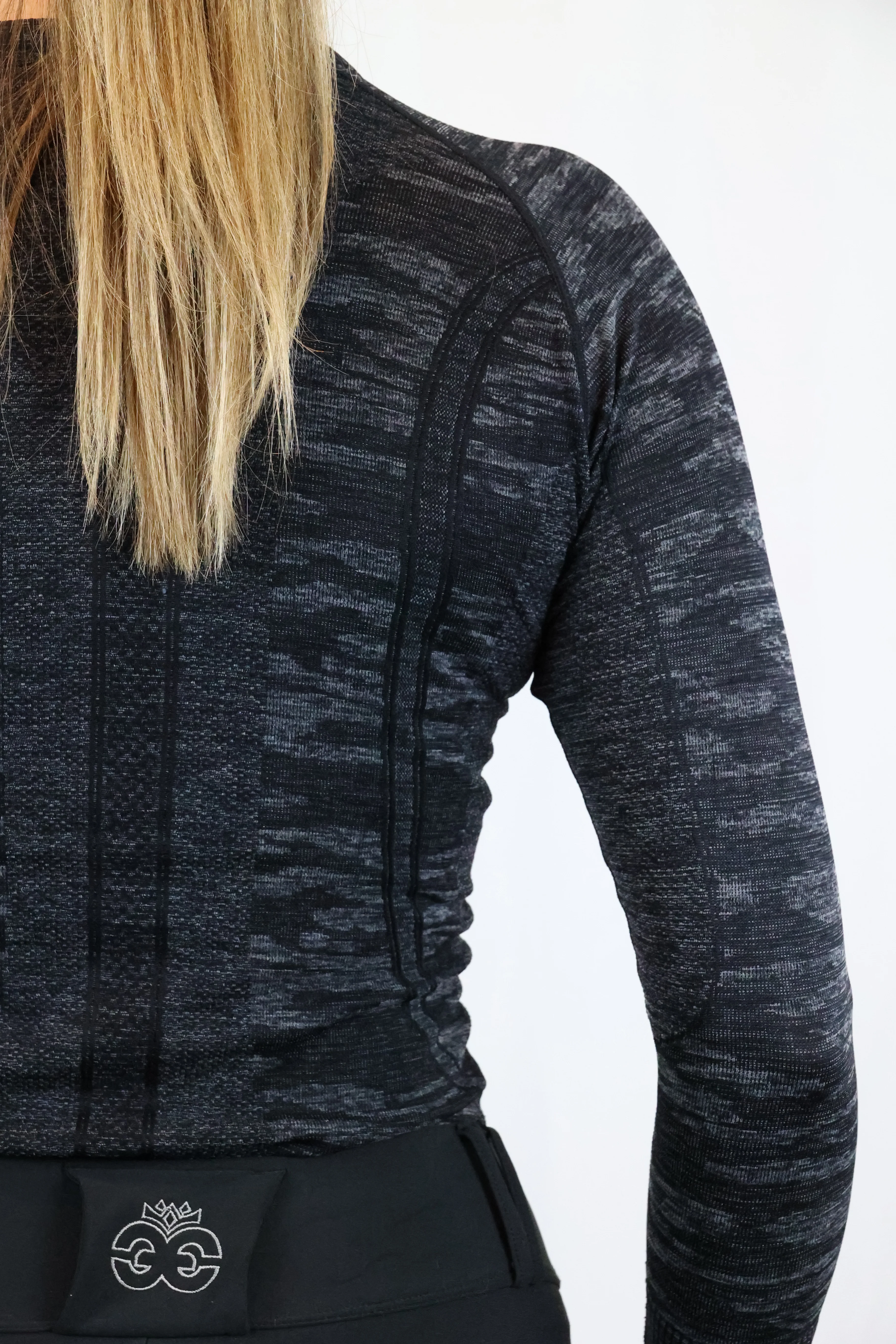 Molly Seamless Training Top - Camo Black - Image 9
