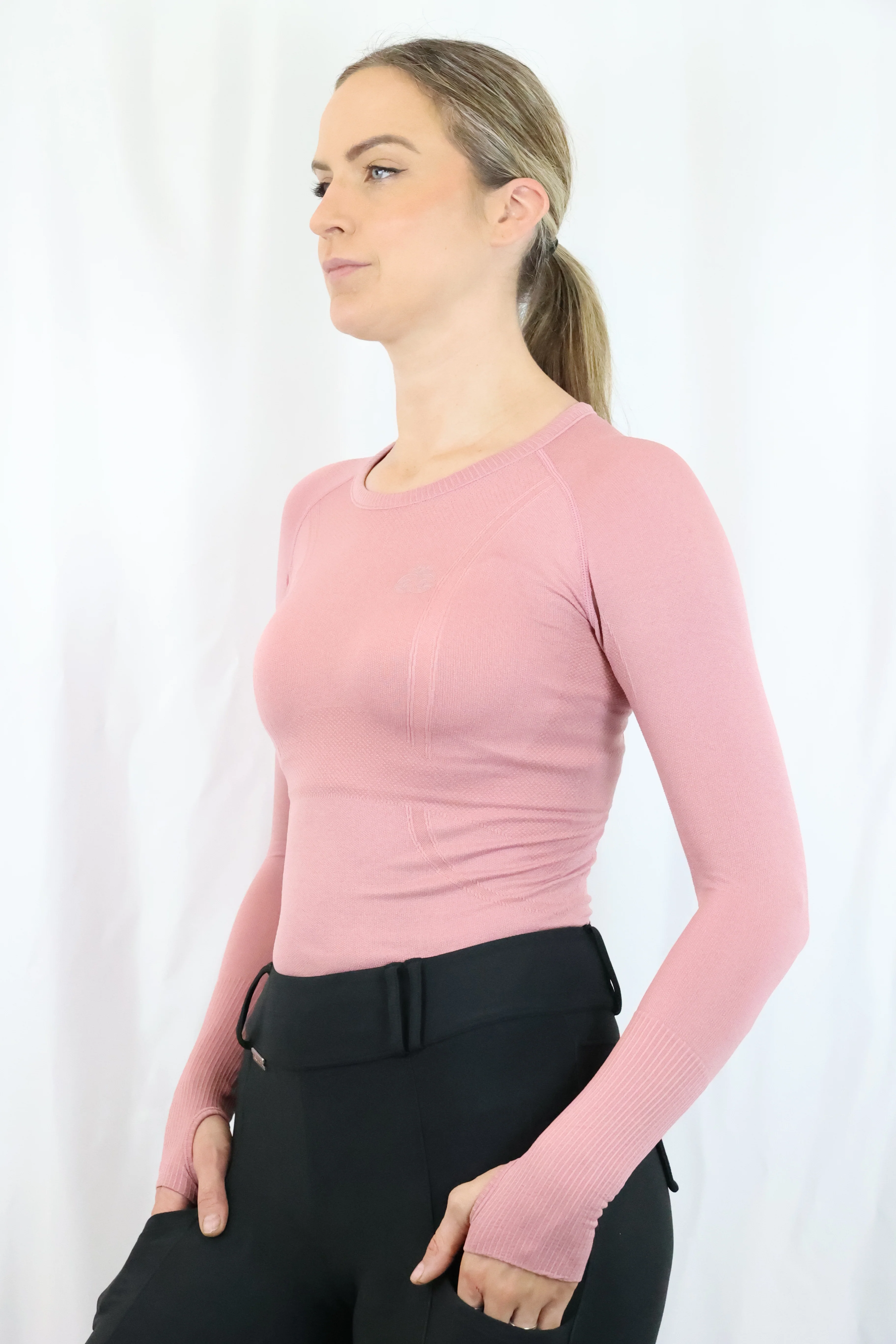 Molly Seamless Training Top - Pink - Image 4