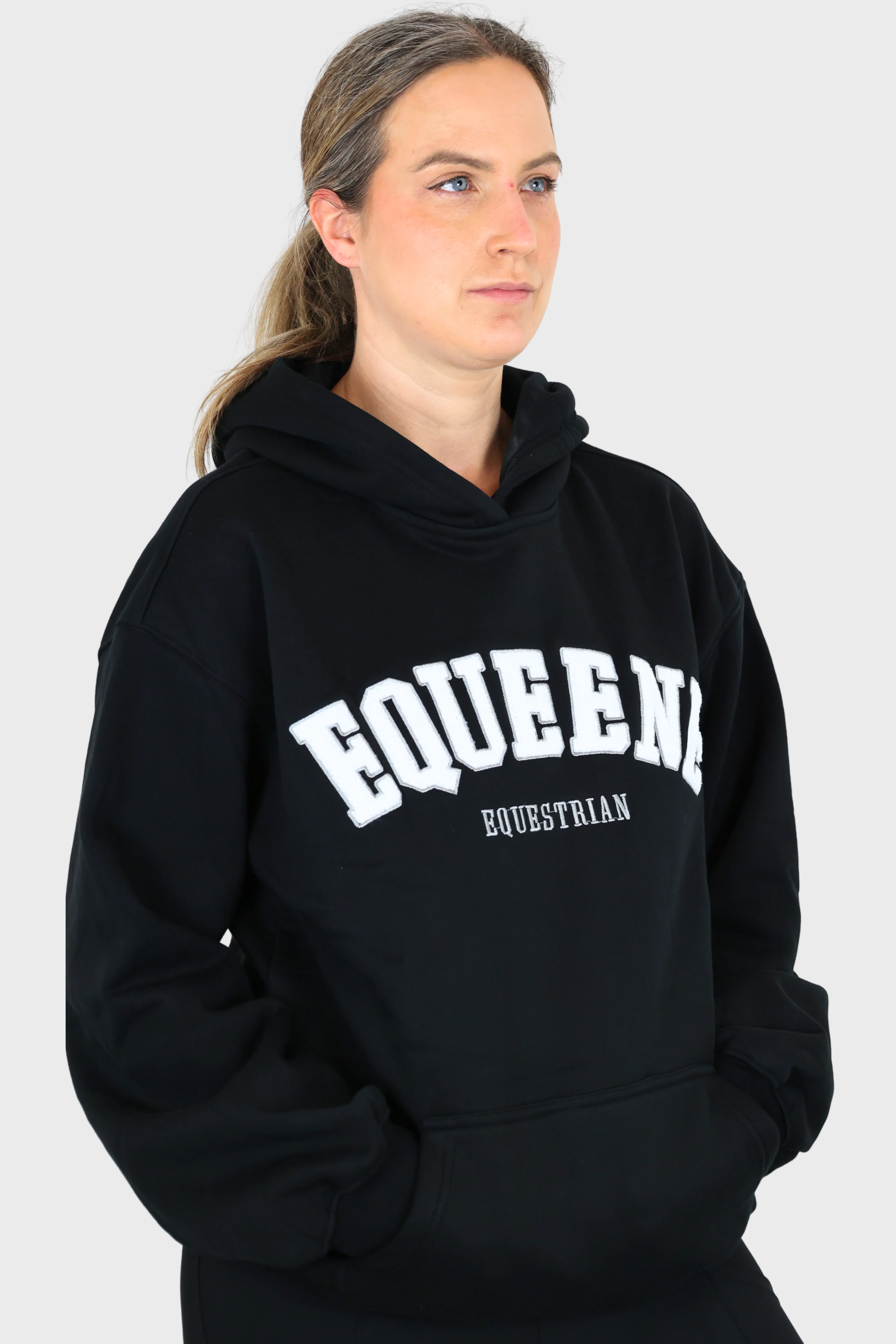 Ellie Oversized Hoodie - Black - Image 4