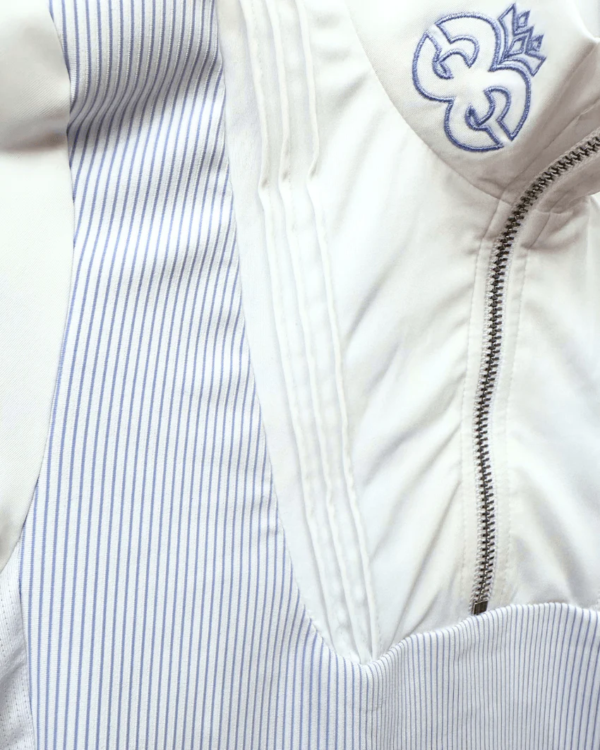 Florence Show Shirt - Powder Blue Stripe - Image 10