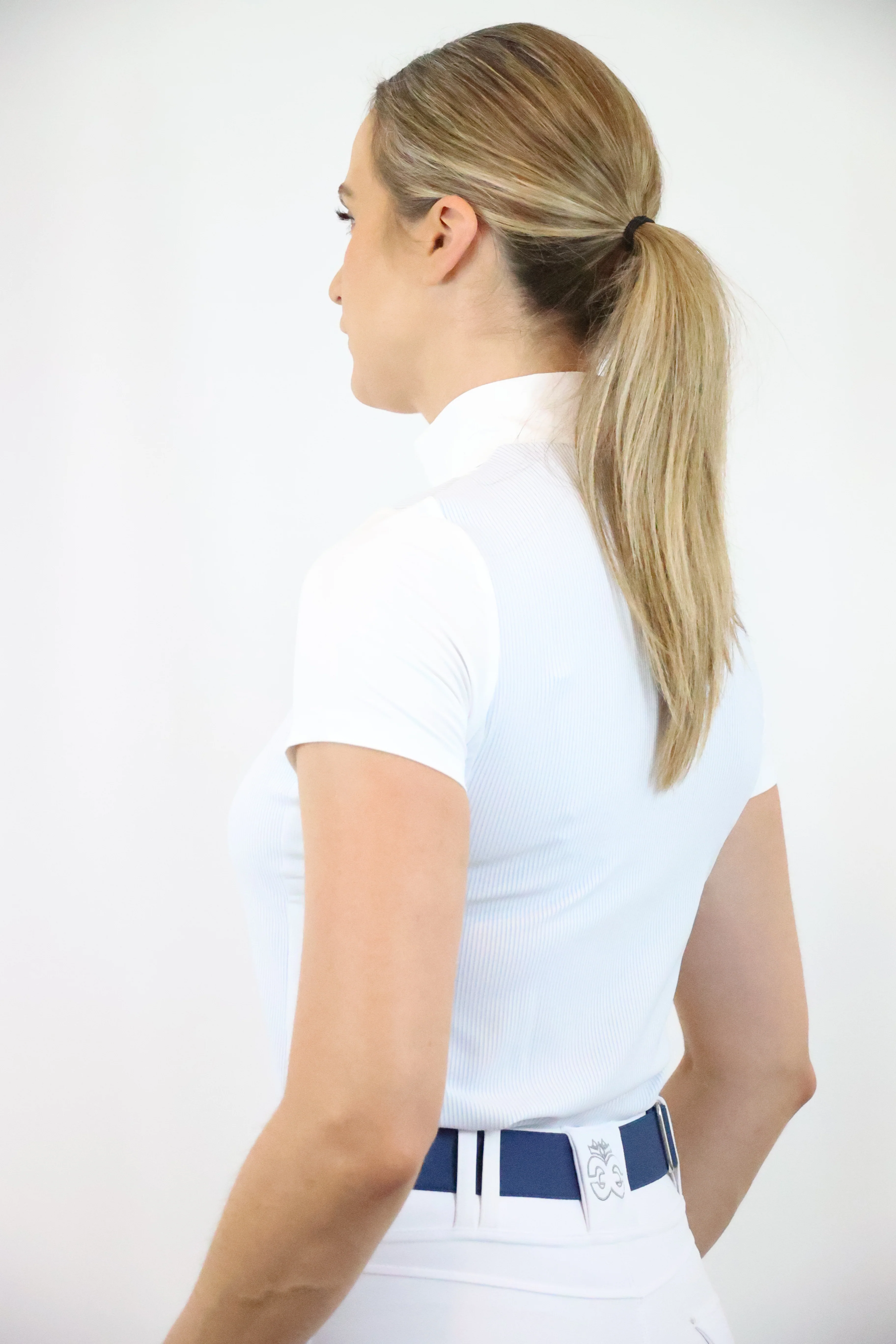 Florence Show Shirt - Powder Blue Stripe - Image 6
