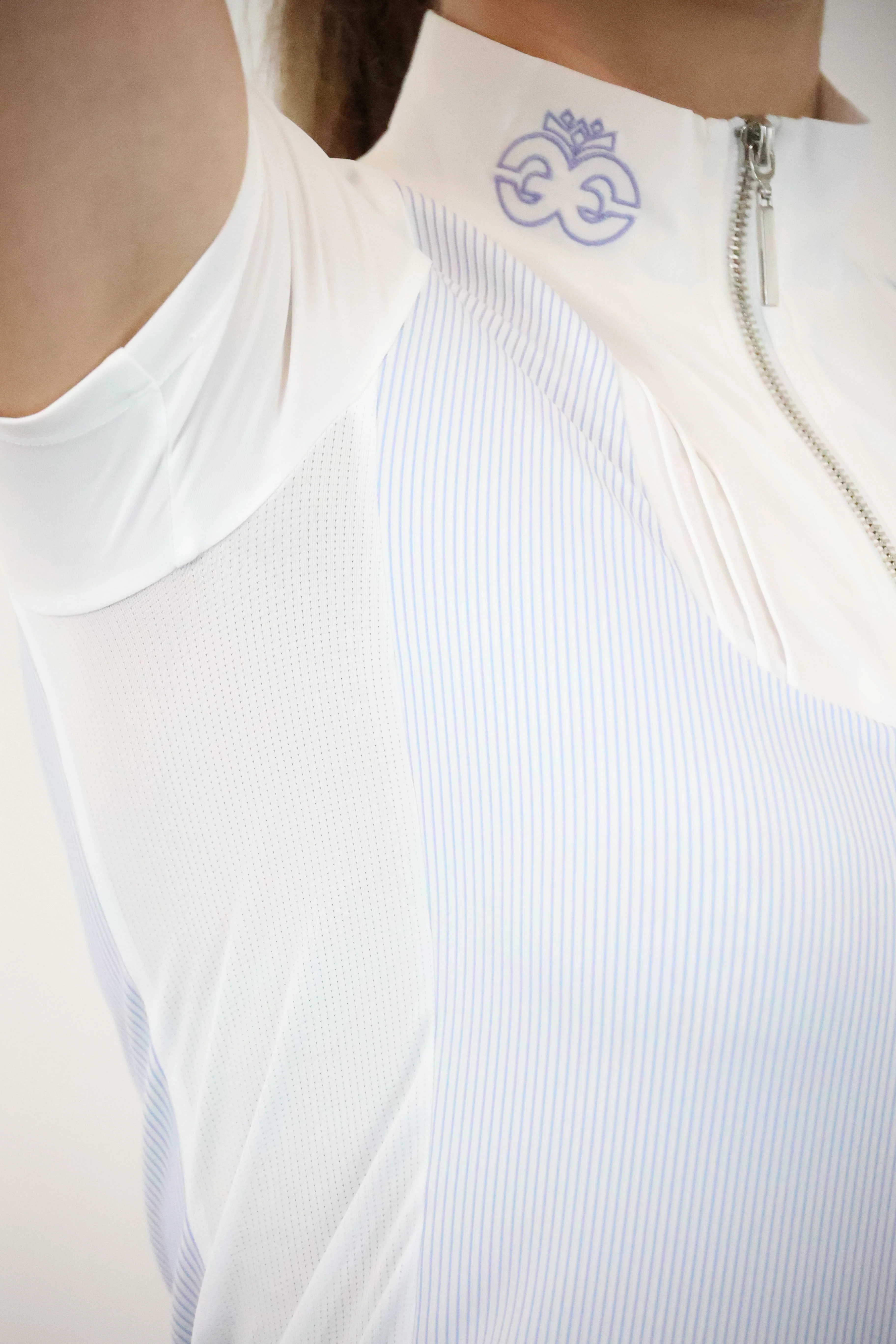 Florence Show Shirt - Powder Blue Stripe - Image 8