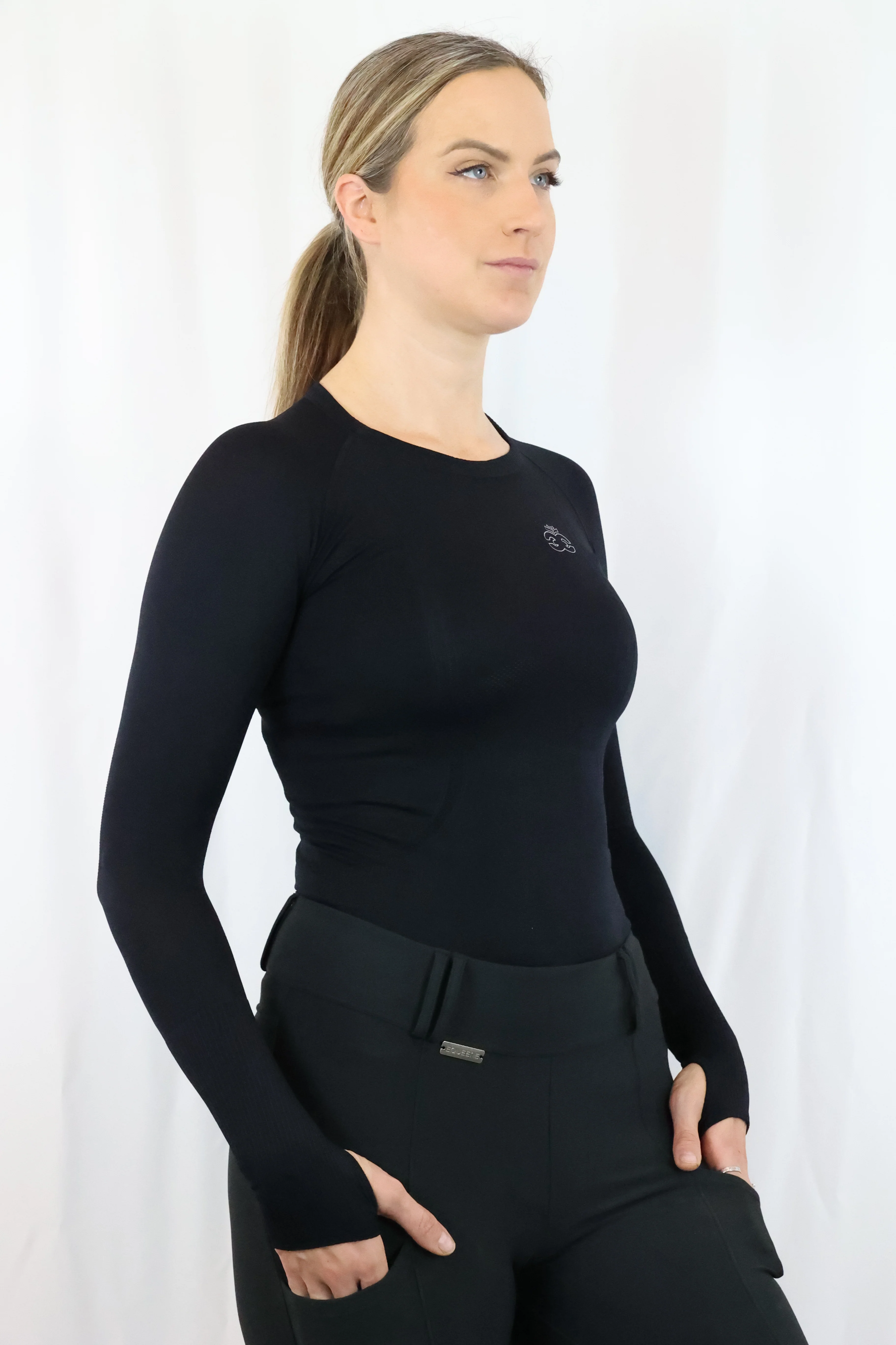 Molly Seamless Training Top - Black - Image 4