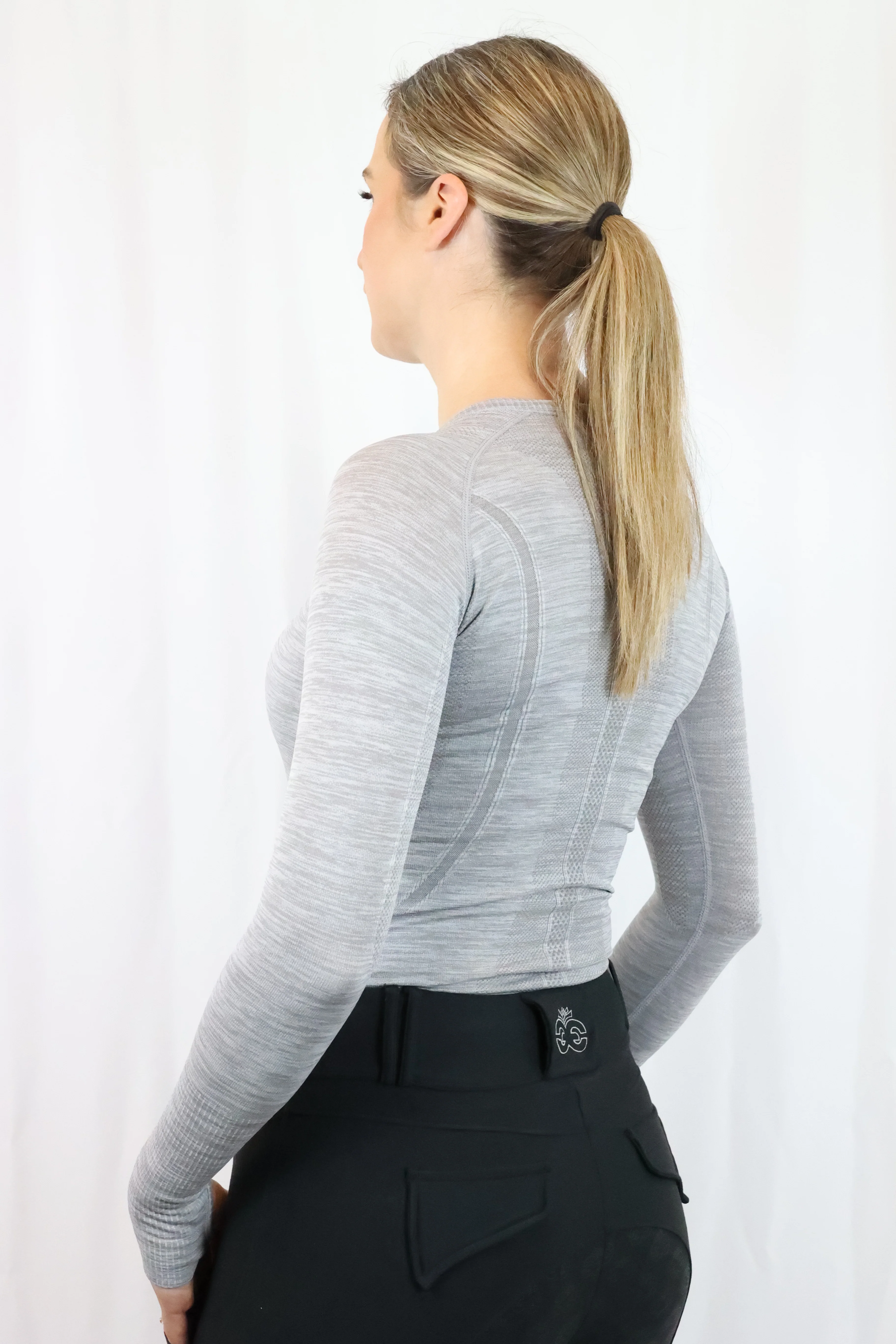 Molly Seamless Training Top - Slate Grey - Image 6