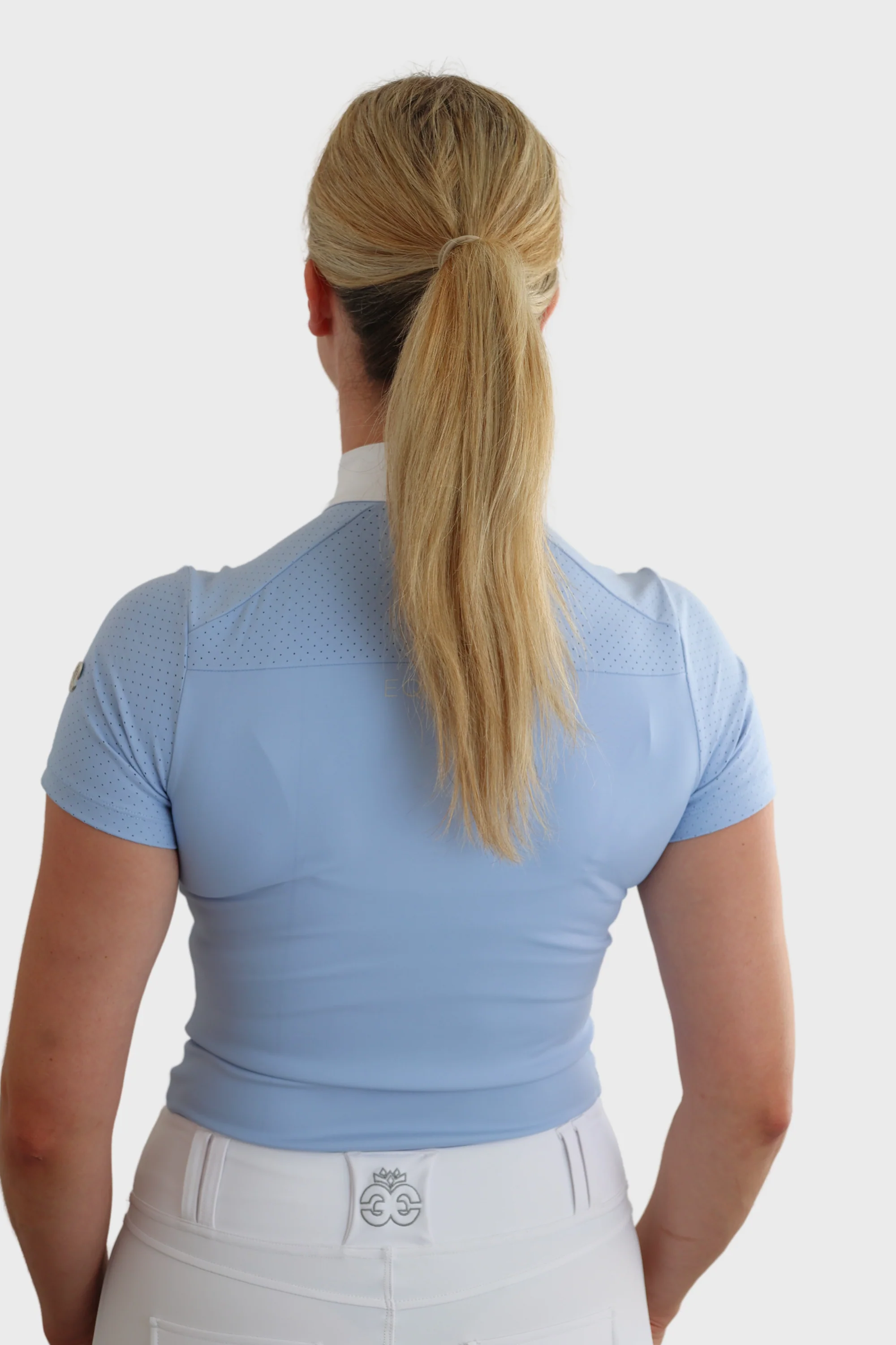 Nadia Short Sleeved Show Shirt - Baby Blue - Image 4