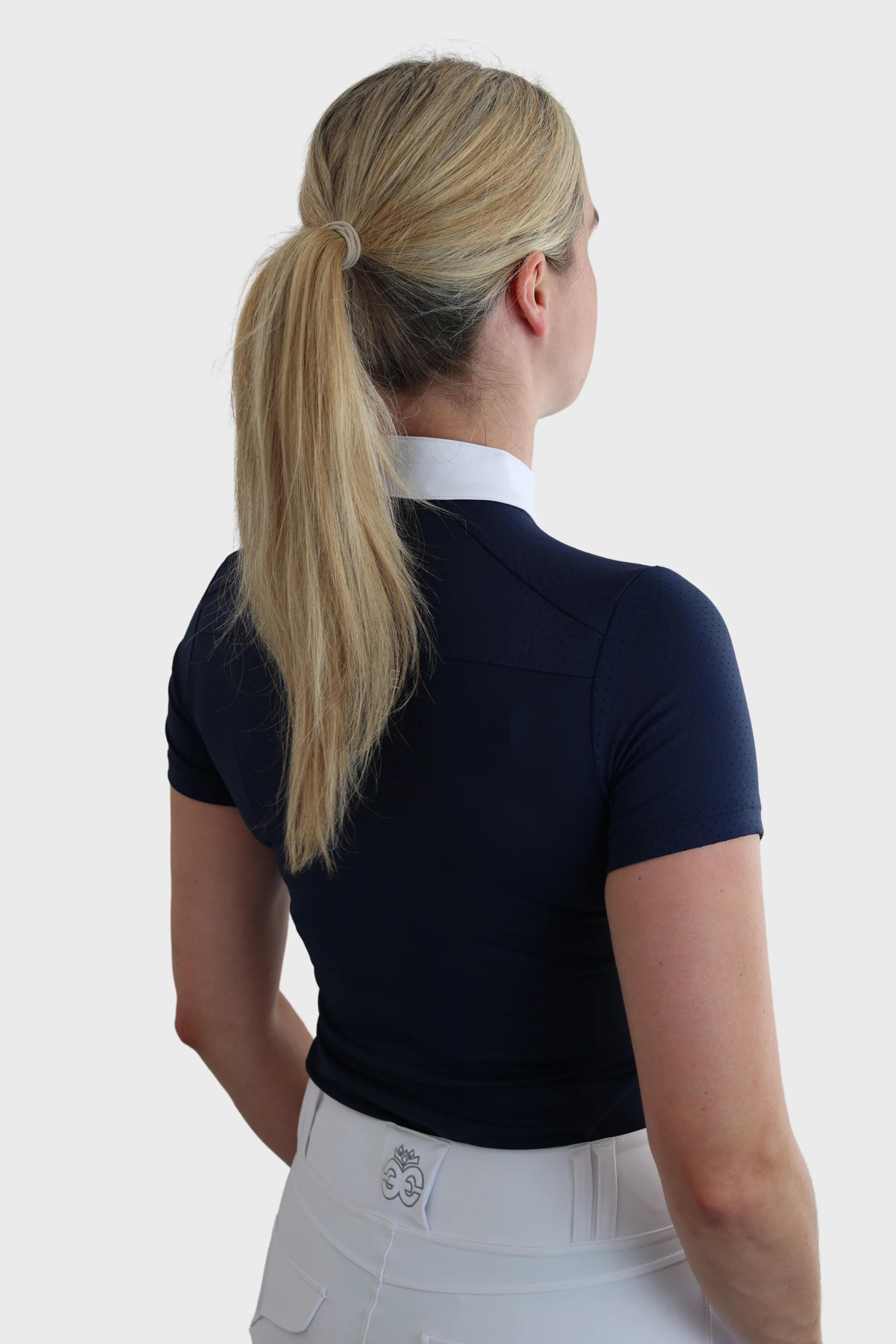 Nadia Short Sleeved Show Shirt - Navy - Image 3