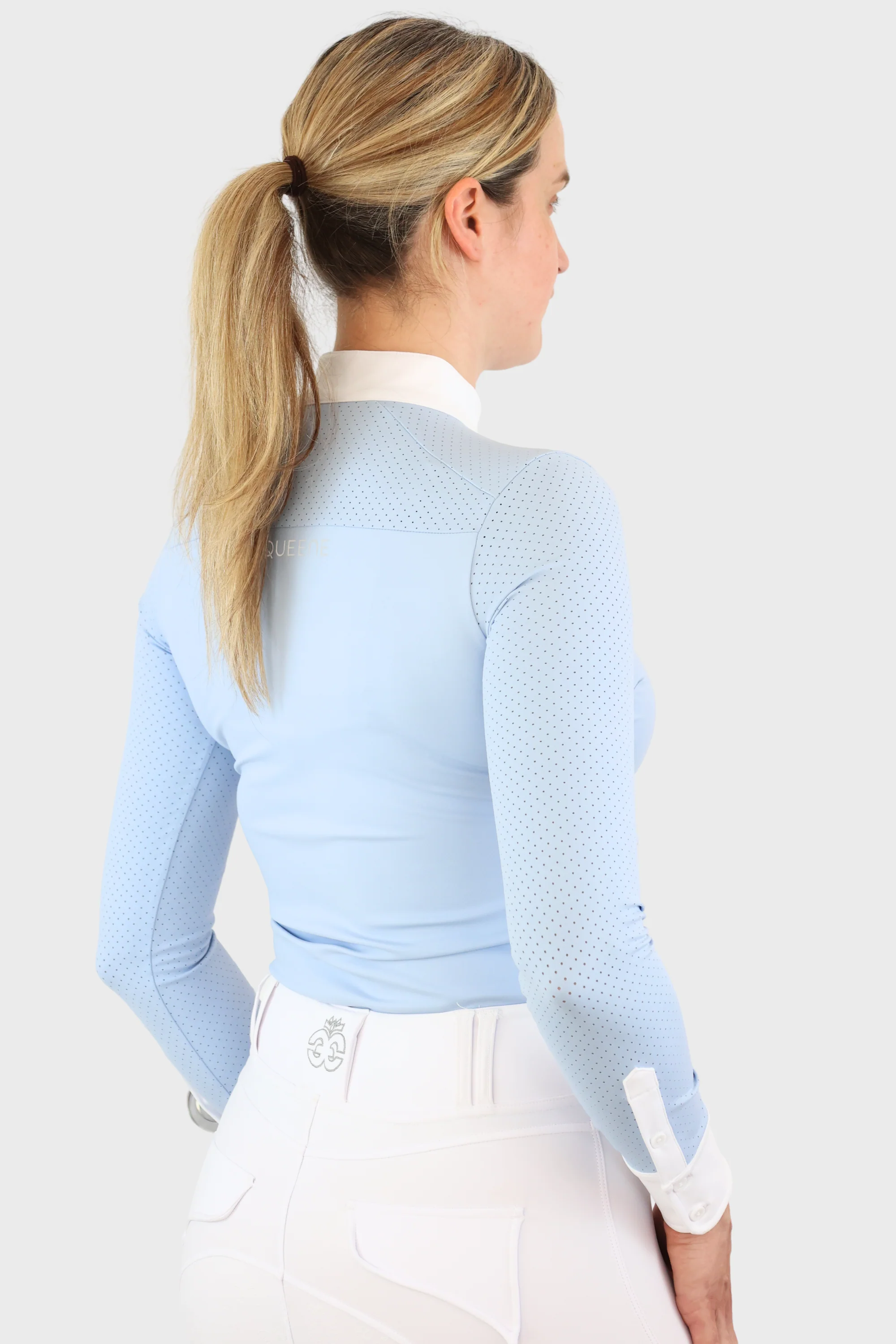 Nadia Long Sleeved Show Shirt - Baby Blue - Image 5