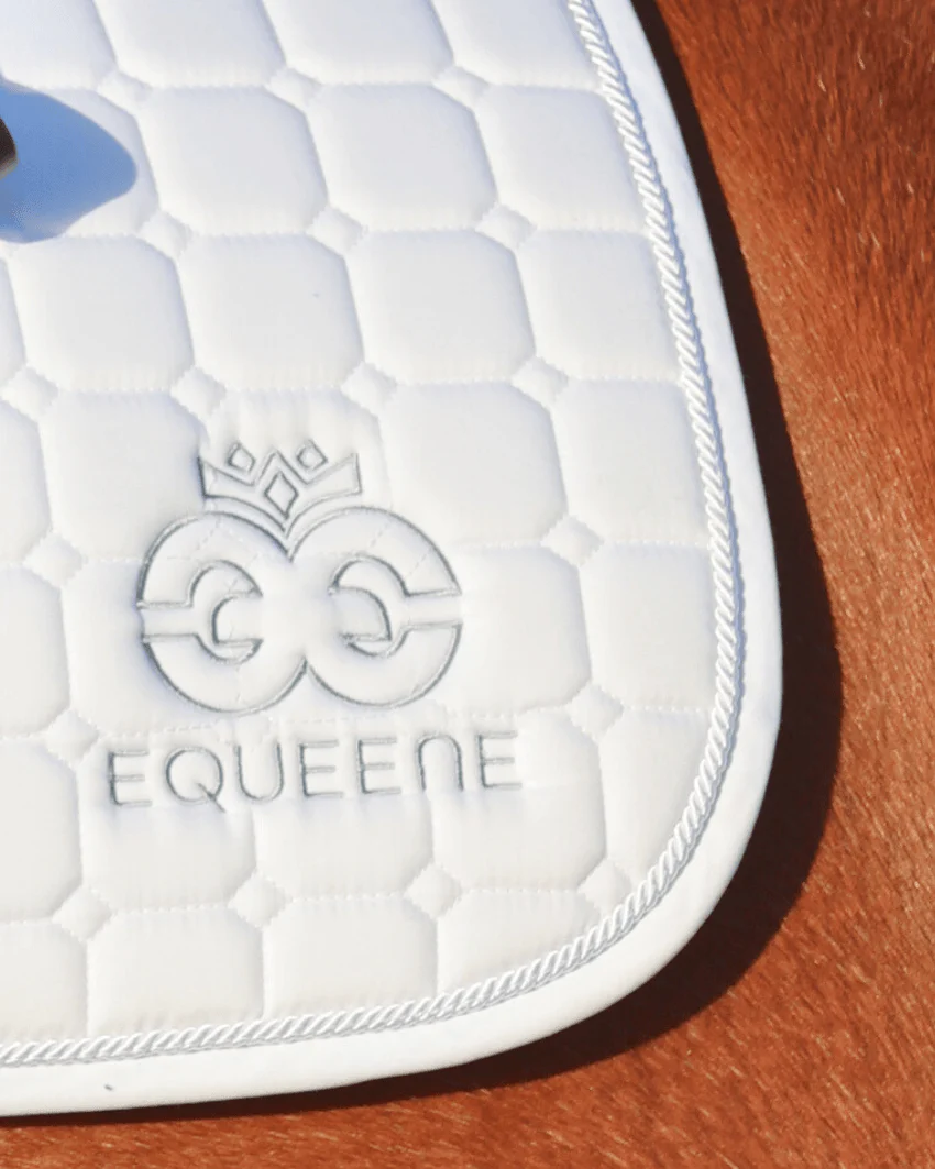 Pro-Impact Dressage Saddlecloth - White - Image 3
