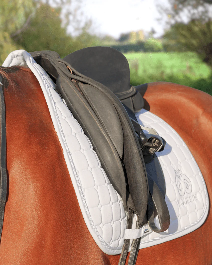 Pro-Sport Dressage Saddlecloth - White - Image 3