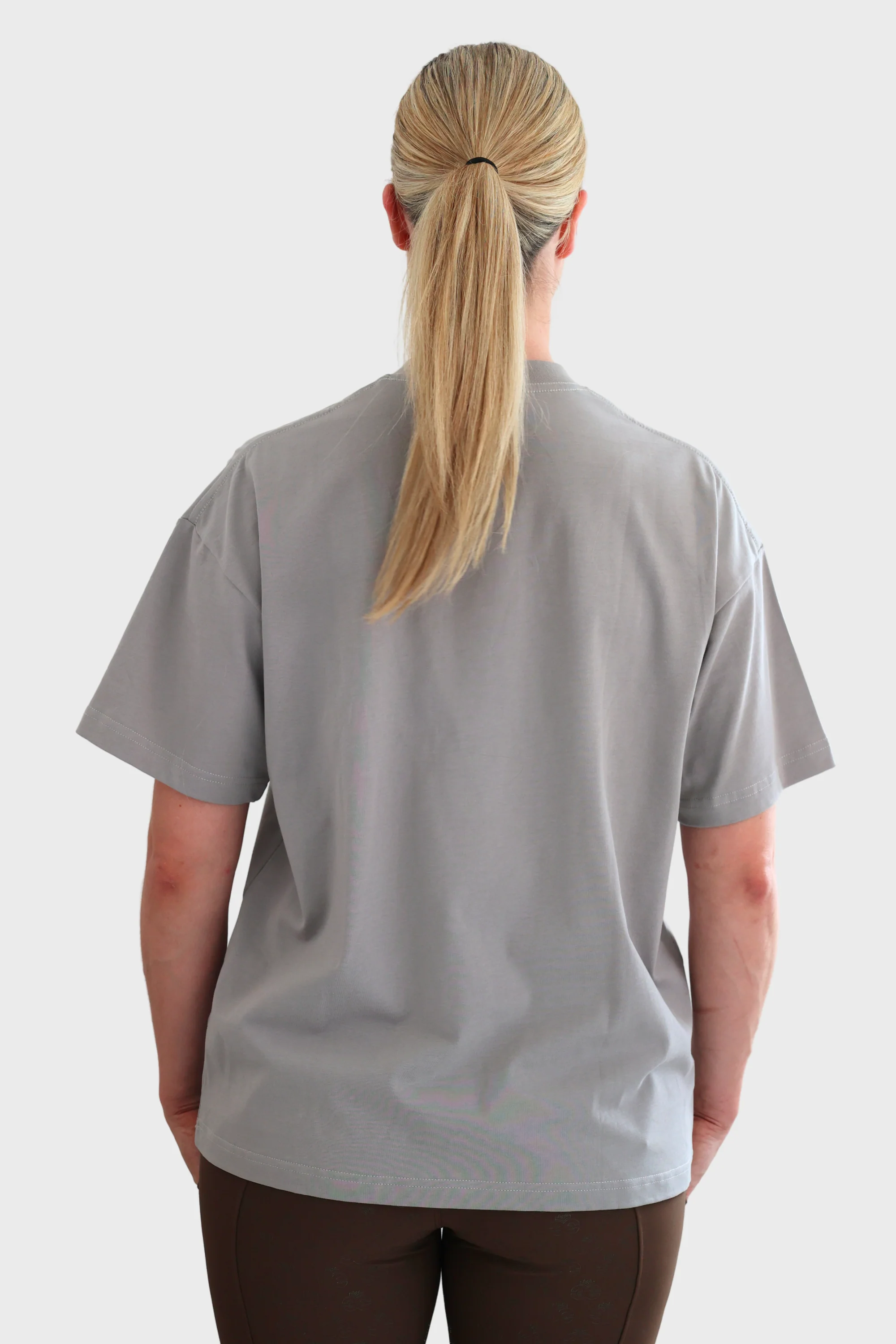 Tessa Oversized Tee - Grey - Image 4