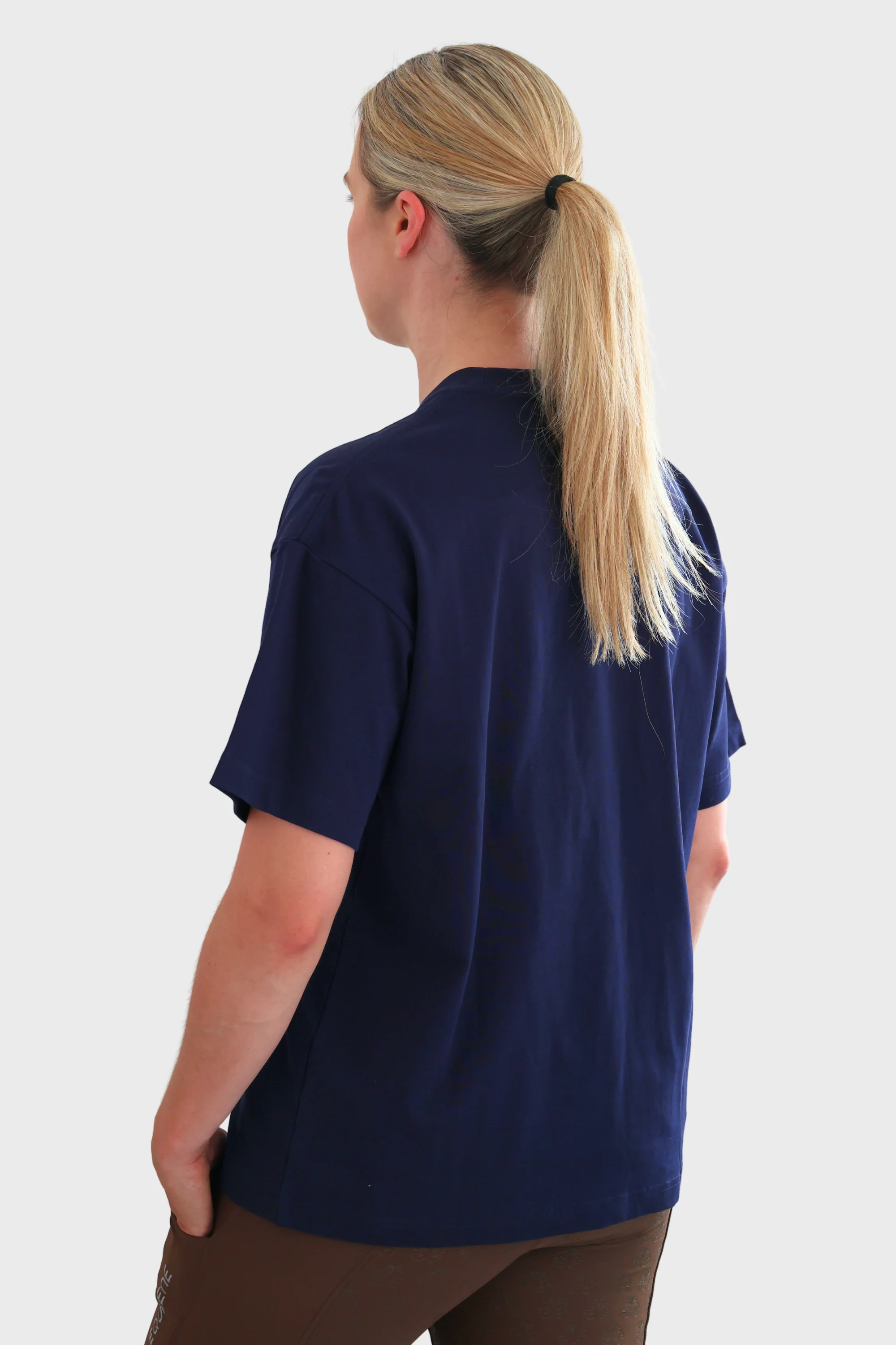 Tessa Oversized Tee - Navy - Image 5