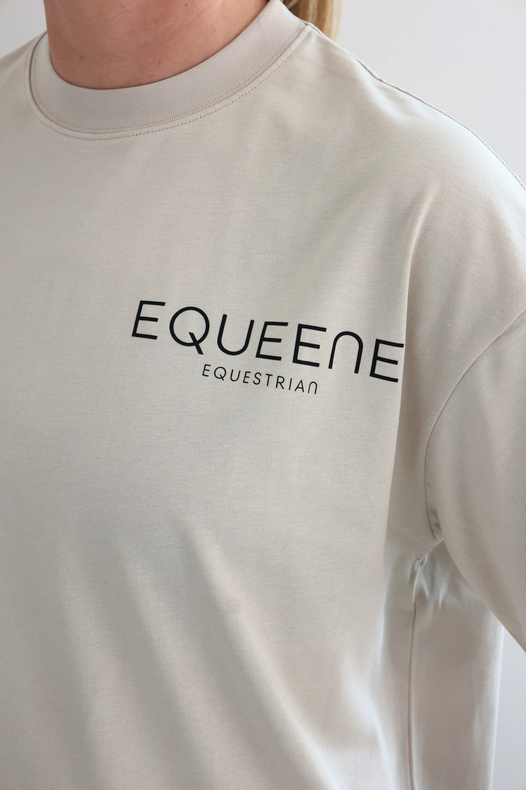 Tessa Oversized Tee - Stone - Image 2